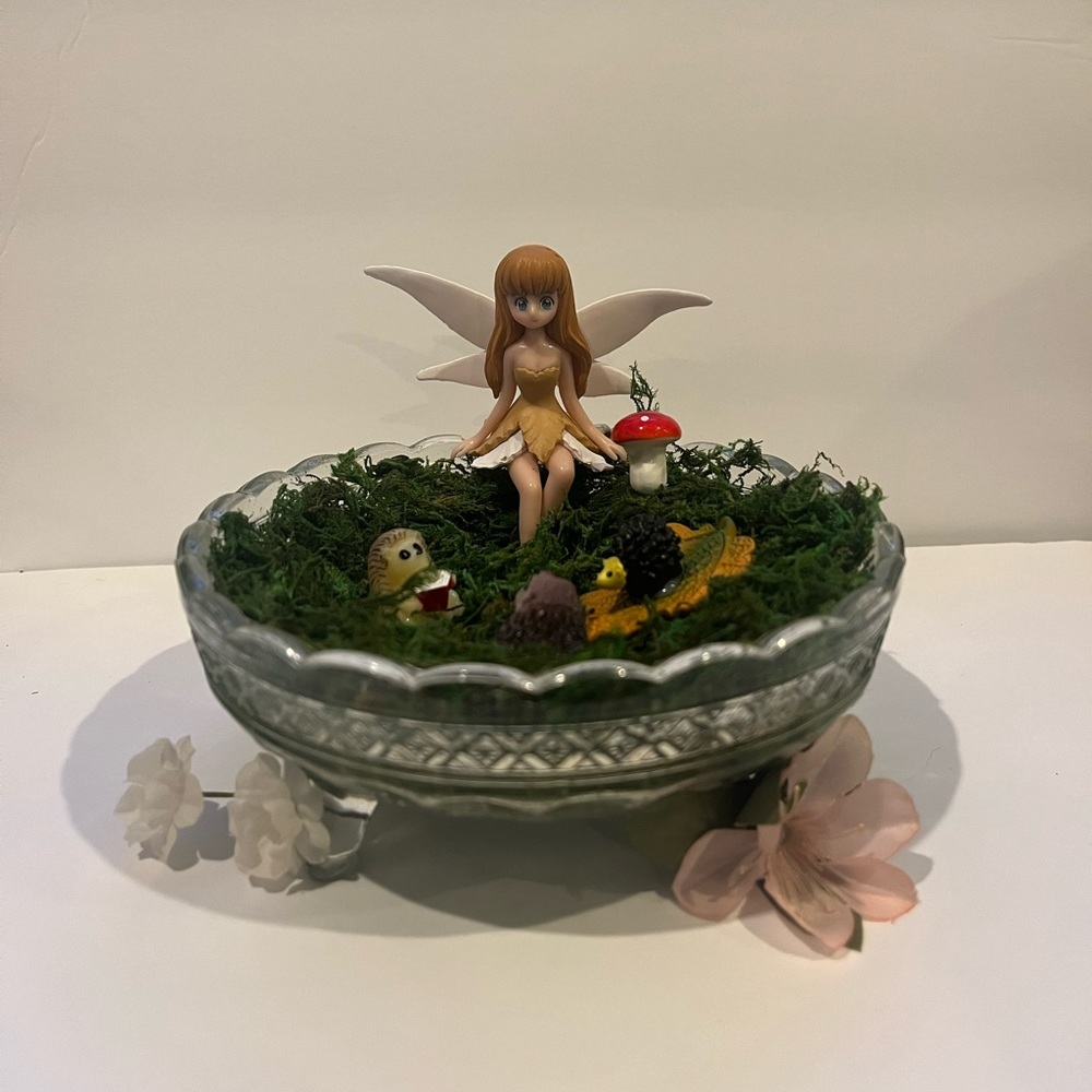 Glass Tray Fairy Garden